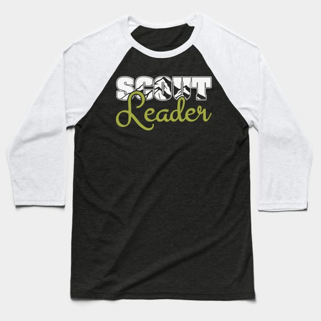 Scouting Scout Leader Baseball T-Shirt by BOOBYART
